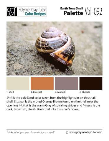 Earth Tone Snail Palette c-092 Premo
