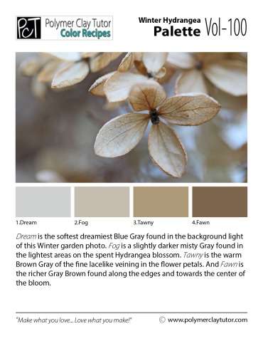 Winter Hydrangea Palette c-100 Premo