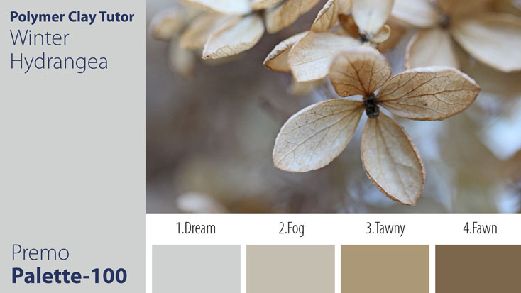 Winter Hydrangea Palette c-100 Premo
