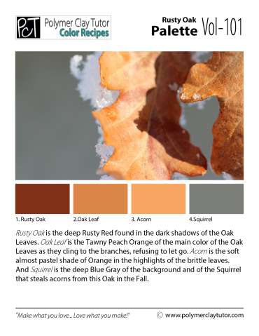 Rusty Oak Palette c-101 Premo