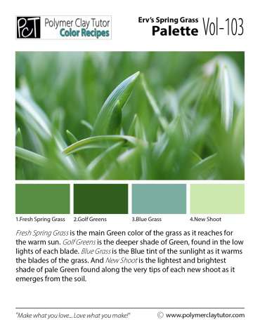 Erv?s Spring Grass Palette c-103 Premo