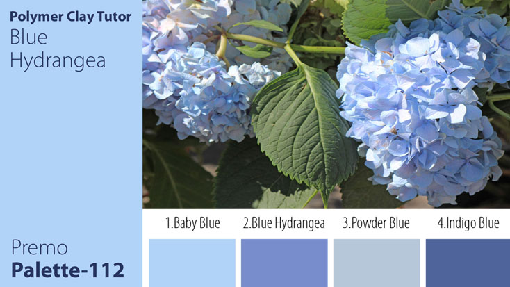 Blue Hydrangea Palette c-112 Premo