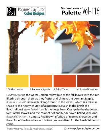 Golden Leaves Palette c-116 Premo