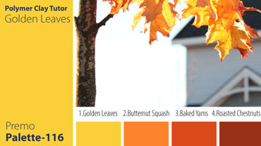 Golden Leaves Palette c-116 Premo