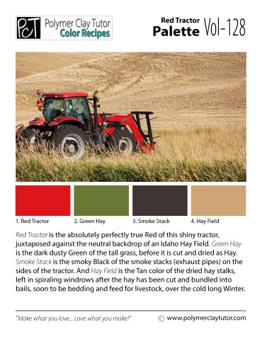 Red Tractor Palette c-128 Premo