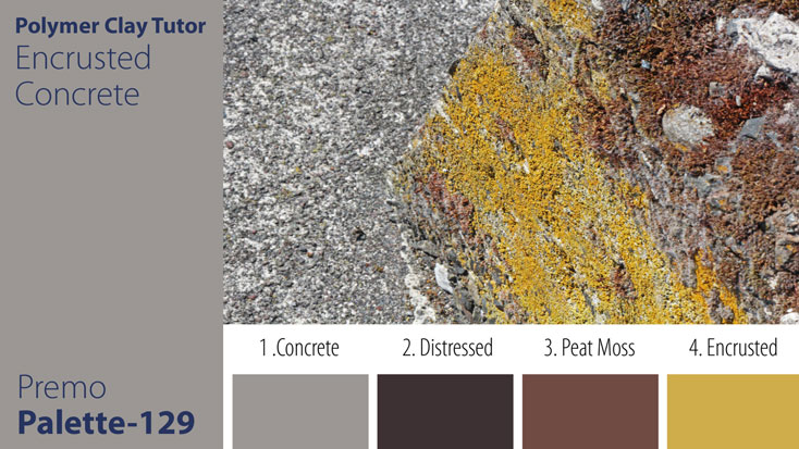 c-129 Encrusted Concrete Palette Premo Encrusted Concrete Palette c-129 Premo