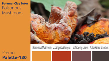 Poisonous Mushroom Palette c-130 Premo
