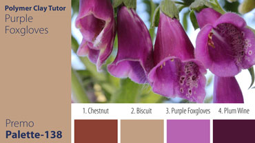 Purple Foxgloves Palette c-138 Premo