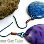 Inked Surface Technique Earrings 1