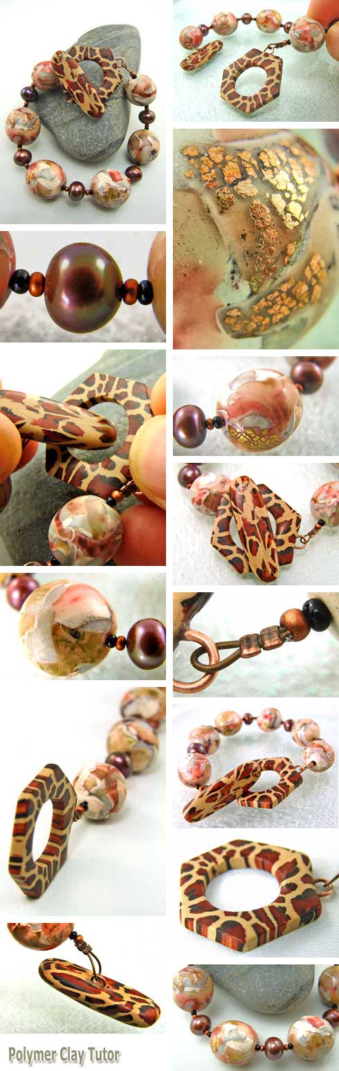 Animal Instinct Polymer Clay Bracelet 2