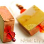 Copper Cube Art Sheet Earrings 1