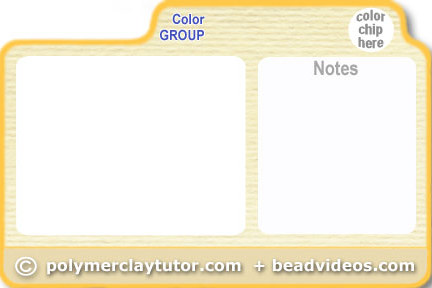 Blank Polymer Clay Tutor Recipe Card