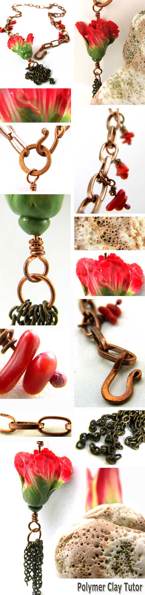 Parrot Tulip Tassel Necklace 2