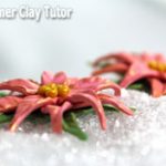 Pink Poinsettia Earrings